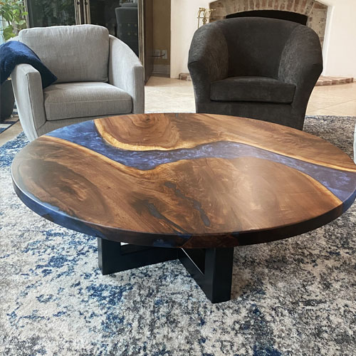 Buy Coffee Tables - Custom river design