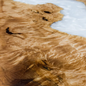 Big Leaf Maple Live Edge River Table Top