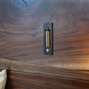 Custom Bed Headboard with Recessed Reading Lights