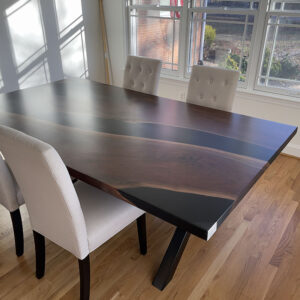 Black Walnut Live Edge River Dining Table 008