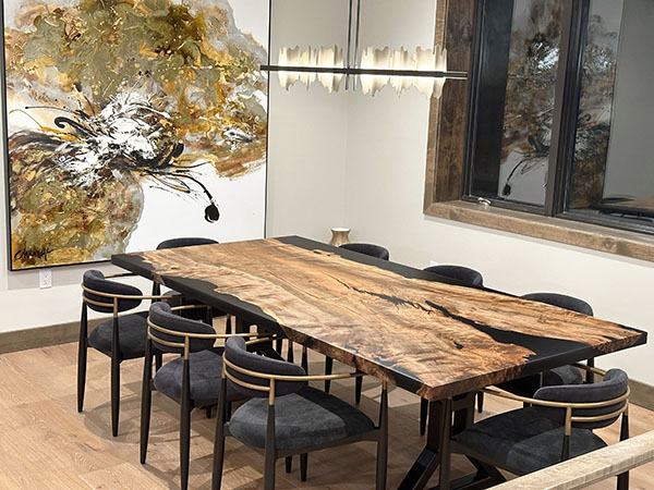 Custom Live Edge Table Build by The Ole Wood Shack