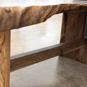Custom Bastonge English Walnut Live Edge Dining Table Legs