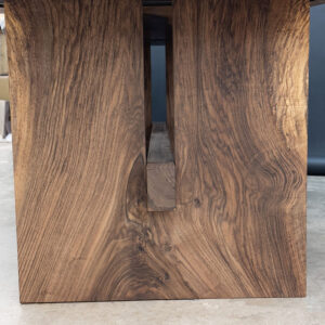 Custom Bastonge English Walnut Solid Wood Live Edge Dining Table Legs