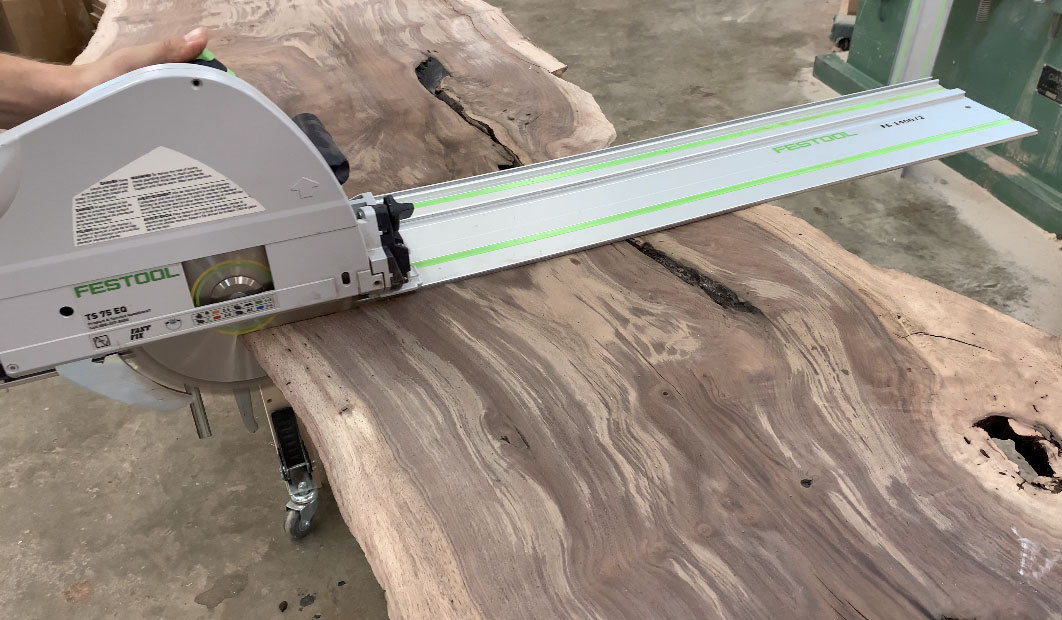 Building Live Edge Desk & Credenza for a Custom Designed Furniture Project
