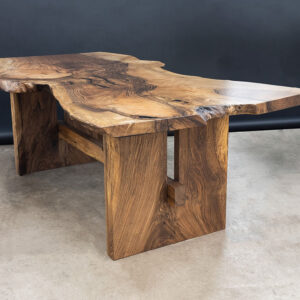 Custom Bastonge English Walnut Live Edge Dining Table