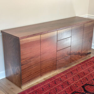 Custom Black Walnut Solid Wood Credenza