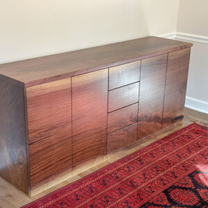 Custom Black Walnut Solid Wood Credenza
